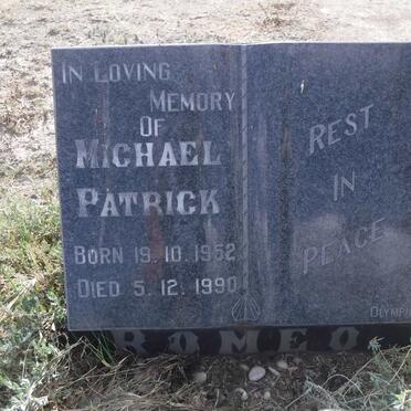 ROMEO Michael Patrick 1952-1990