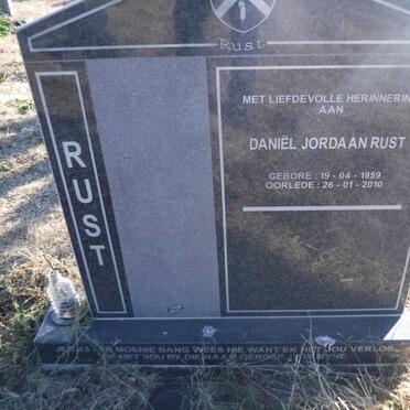 RUST Daniel Jordaan 1959-2010