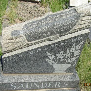 SAUNDERS Wynand Jacobus 1936-1967