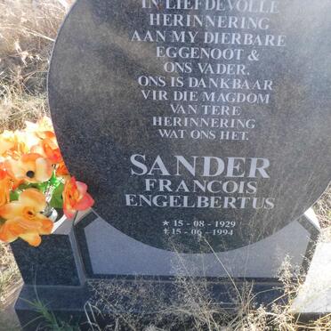 SANDER Francois Engelbertus 1929-1994