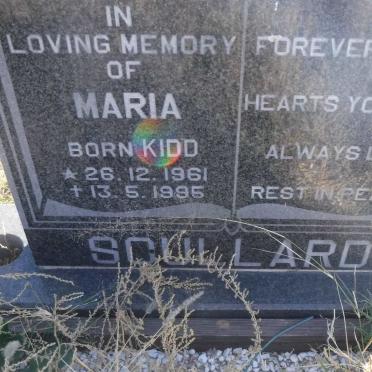 SCULLARD Maria nee KIDD 1961-1995