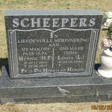 SCHEEPERS H.P. 1945-2009 &amp; L. 1950-