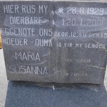 SCHEEPERS Willem Johannes 1934-1998 &amp; Maria Susanna 1929-2001