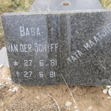 SCHYFF Baba, van der 1981-1981