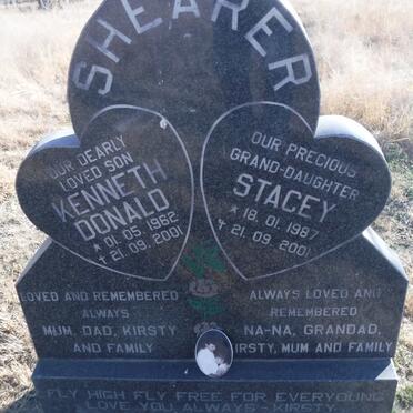 SHEARER Kenneth Donald 1962-2001 &amp; Stacey 1987-2001
