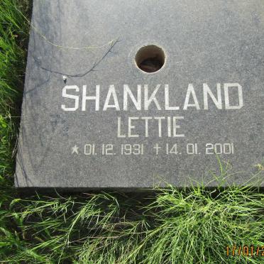 SHANKLAND Lettie 1931-2001 :: SHANKLAND Shona 1964-1967