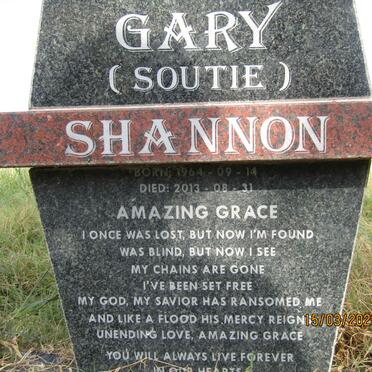 SHANNON Gary 1964-2013