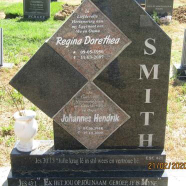 SMITH Johannes Hendrik 1948-2009 &amp; Regina Dorethea 1950-2007
