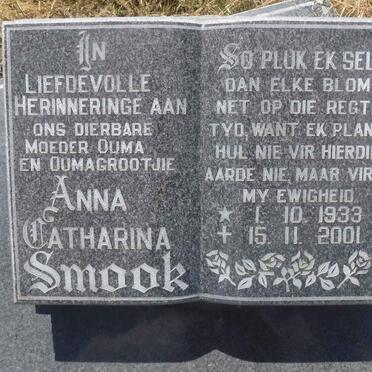 SMOOK Anna Catharina 1933-2001