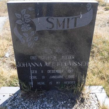 SMIT Johanna Aletta Visser 1917-1986