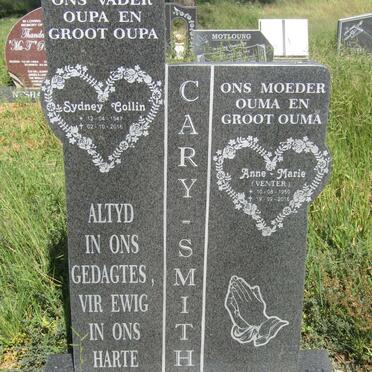 SMITH Sydney Collin, CARY 1947-2016 &amp; Anne-Marie VENTER 1950-2016