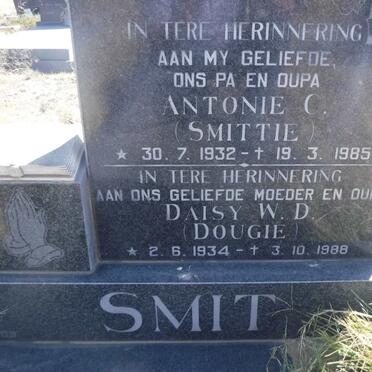 SMIT Antonie C. 1932-1985 &amp; Daisy W.D. 1934-1988