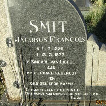 SMIT Jacobus Francois 1926-1972
