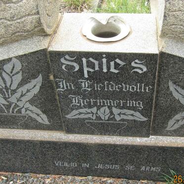 SPIES Frederik Johannes 1909-1973 &amp; Anna Magrita 1915-1968