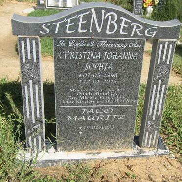 STEENBERG Christina Johanna Sophia 1948-2015 :: STEENBERG Jaco Mauritz 1973-