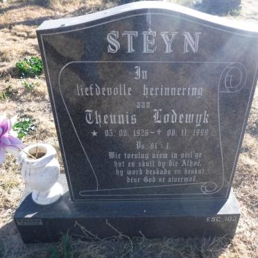 STEYN Theunis Lodewyk 1926-1999