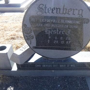 STEENBERG Hester J. 1928-1987