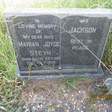 STEYN Marian Joyce formerly JACKSON nee GULTIG 1910-1959