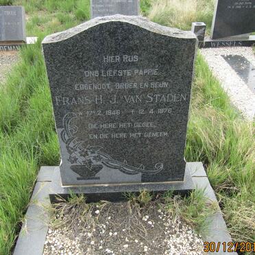 STADEN Frans H.J., van 1946-1976