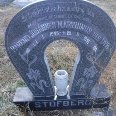 STOFBERG Barend Johannes Marthinus Van Dyk 1946-1991