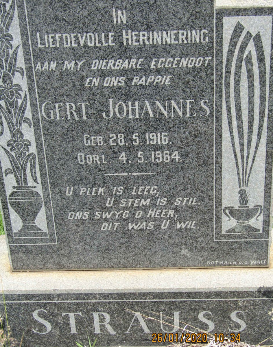 STRAUSS Gert Johannes 1916-1964