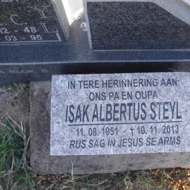 STEYL Isak Albertus 1951-2013 &amp; Verna  E.C. 1948-1995