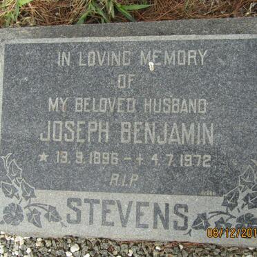 STEVENS Joseph Benjamin 1896-1972