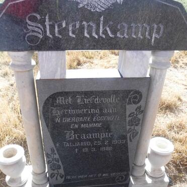 STEENKAMP Braampie nee TALJAARD 1933-1988