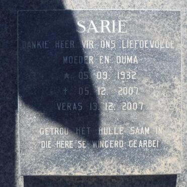 STEWART Martin 1935-1987 &amp; Sarie 1932-2007