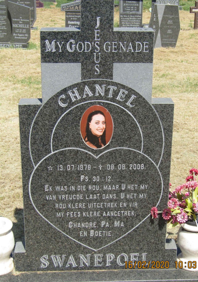 SWANEPOEL Chantel 1978-2008