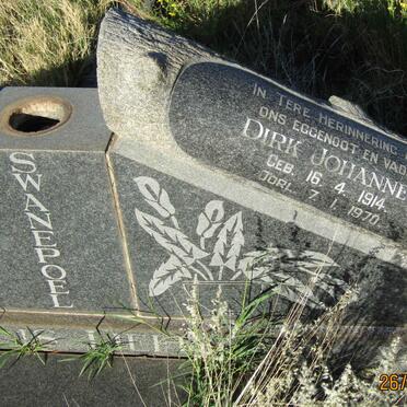 SWANEPOEL Dirk Johannes 1914-1970 &amp; Petronella 1916-
