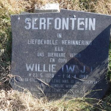 SERFONTEIN W.J. 1920-1997