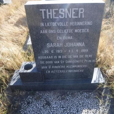 THESNER Sarah Johanna 1913-1989