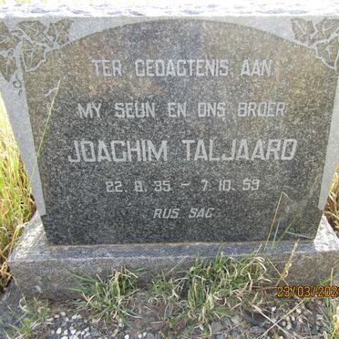 TALJAARD Joachim 1935-1959