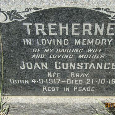 TREHERNE Joan Constance nee BRAY 1917-1963