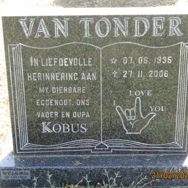 TONDER Kobus, van 1935-2006