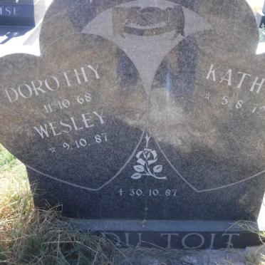 TOIT Dorothy, du 1968-1987 :: DU TOIT Kathy 1972-1987 :: DU TOIT Wesley 1987-1987