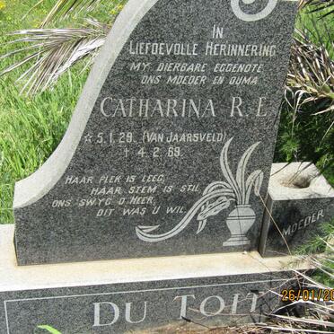 TOIT Catharina R.E., du nee VAN JAARSVELD 1929-1969