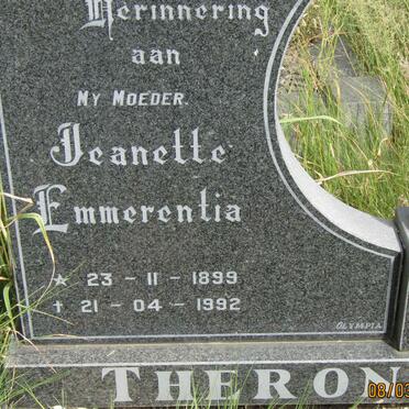 THERON Jeanette Emmerentia 1899-1992