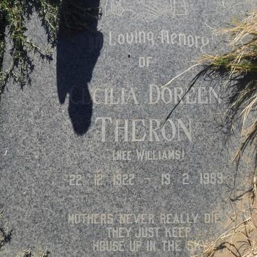 THERON Cecilia Doreen nee WILLIAMS 1922-1989