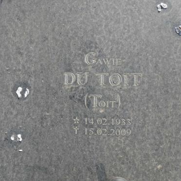 TOIT Gawie, du 1933-2009