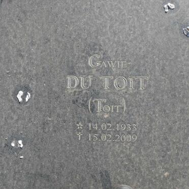 TOIT Gawie, du 1933-2009
