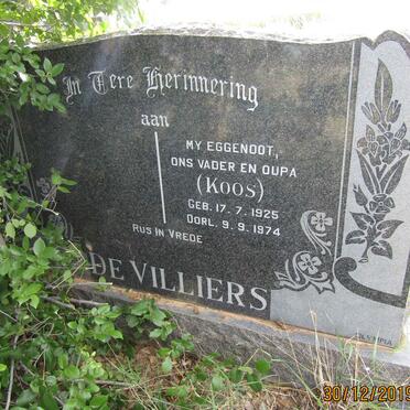 VILLIERS Koos, de 1925-1974