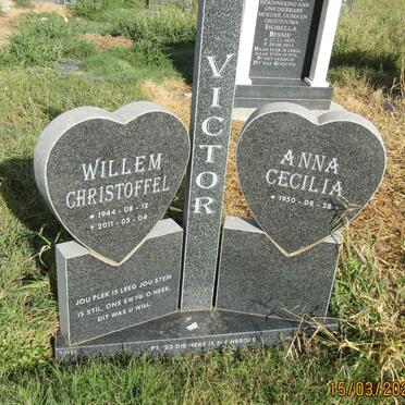 VICTOR Willem Christoffel 1944-2011 &amp; Anna Cecilia 1950-