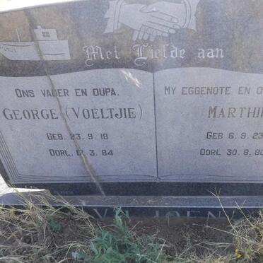 VILJOEN George 1918-1984 &amp; Marthie 1923-1980