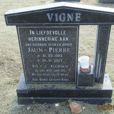 VIGNE Jaun-Pierre 1983-2007