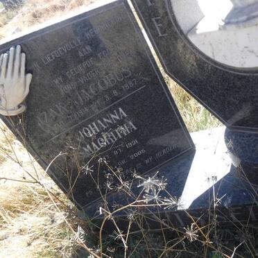 VISSER Izak Jacobus 1914-1987 &amp; Johanna Magrita 1921-2005