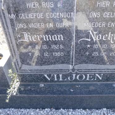 VILJOEN Herman 1925-1988 &amp; Noekie 1929-2016