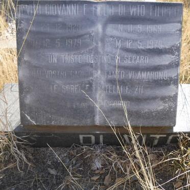 VITO Giovanni E., di 1929-1979 :: DI VITO Filippo 1969-1979