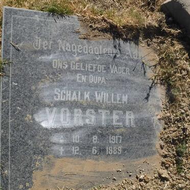 VORSTER Schalk Willem 1917-1989